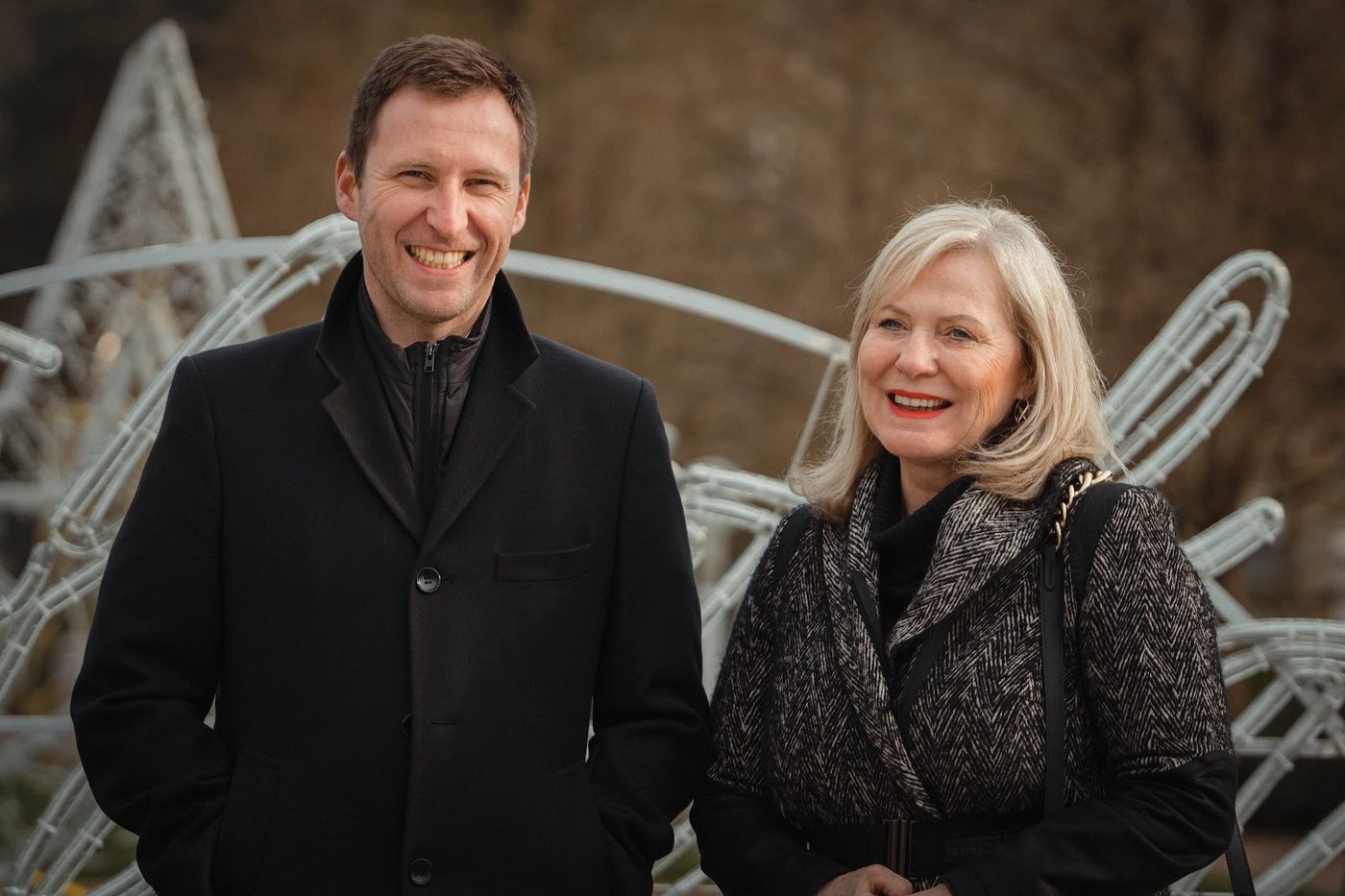 Vítězslav Poláček en Eva Poláčková voor een lichtdecoratie van DECOLED